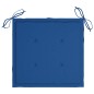 vidaXL Sedie da Giardino con Cuscini Blu Reale 3pz Legno Massello Teak vidaXL Sedie da Giardino con Cuscini Blu Reale 3pz Legno Massello Teak