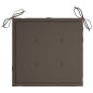 vidaXL Sedie da Giardino 2 pz e Cuscini Grigio Talpa Massello di Teak vidaXL Sedie da Giardino 2 pz e Cuscini Grigio Talpa Massello di Teak