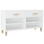 Scarpiera Bianca 102x35x55 cm in Legno Multistrato Scarpiera Bianca 102x35x55 cm in Legno Multistrato