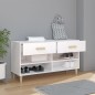 Scarpiera Bianca 102x35x55 cm in Legno Multistrato Scarpiera Bianca 102x35x55 cm in Legno Multistrato