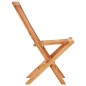 vidaXL Set da Bistrot 3 pz con Cuscini Neri in Legno Massello di Teak vidaXL Set da Bistrot 3 pz con Cuscini Neri in Legno Massello di Teak