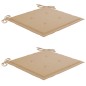 vidaXL Set da Pranzo Giardino Pieghevole 3 pz Cuscino Massello di Teak