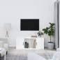 Mobile Porta TV Bianco 100x35x40 cm in Legno Multistrato Mobile Porta TV Bianco 100x35x40 cm in Legno Multistrato
