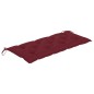 vidaXL Panca da Giardino Pieghevole con Cuscino 118 cm in Bambù vidaXL Panca da Giardino Pieghevole con Cuscino 118 cm in Bambù