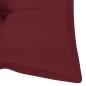 vidaXL Panca da Giardino Pieghevole con Cuscino 118 cm in Bambù vidaXL Panca da Giardino Pieghevole con Cuscino 118 cm in Bambù