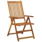 vidaXL Sedie da Giardino Reclinabili 2 pz con Cuscini Massello Acacia vidaXL Sedie da Giardino Reclinabili 2 pz con Cuscini Massello Acacia