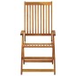 vidaXL Sedie da Giardino Reclinabili 2 pz con Cuscini Massello Acacia vidaXL Sedie da Giardino Reclinabili 2 pz con Cuscini Massello Acacia