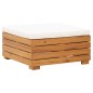 vidaXL Set Divani Giardino 8 pz con Cuscini Legno Acacia Bianco Crema