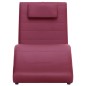 vidaXL Sdraio con Cuscino Rosso Vino in Similpelle vidaXL Sdraio con Cuscino Rosso Vino in Similpelle
