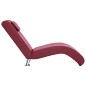 vidaXL Sdraio con Cuscino Rosso Vino in Similpelle vidaXL Sdraio con Cuscino Rosso Vino in Similpelle