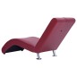 vidaXL Sdraio con Cuscino Rosso Vino in Similpelle vidaXL Sdraio con Cuscino Rosso Vino in Similpelle
