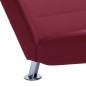 vidaXL Sdraio con Cuscino Rosso Vino in Similpelle vidaXL Sdraio con Cuscino Rosso Vino in Similpelle