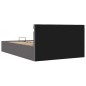 vidaXL Giroletto Contenitore Idraulico LED Grigio Similpelle 140x200cm vidaXL Giroletto Contenitore Idraulico LED Grigio Similpelle 140x200cm