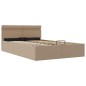 vidaXL Giroletto Idraulico con LED Cappuccino Similpelle 120x200cm vidaXL Giroletto Idraulico con LED Cappuccino Similpelle 120x200cm