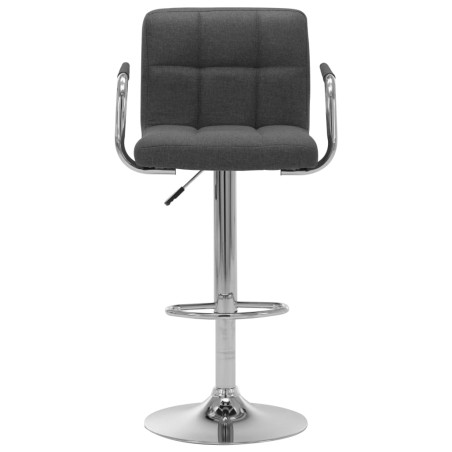 vidaXL Sedia da Bar Grigio Scuro in Tessuto