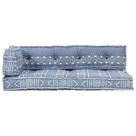 vidaXL Cuscino per Divani Pallet Indaco in Tessuto Patchwork  