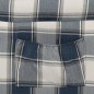 vidaXL Poltrona Reclinabile Blu in Tessuto vidaXL Poltrona Reclinabile Blu in Tessuto