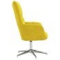 vidaXL Sedia Relax Giallo Senape in Velluto vidaXL Sedia Relax Giallo Senape in Velluto