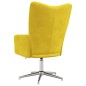 vidaXL Sedia Relax Giallo Senape in Velluto vidaXL Sedia Relax Giallo Senape in Velluto