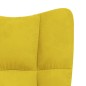 vidaXL Sedia Relax Giallo Senape in Velluto vidaXL Sedia Relax Giallo Senape in Velluto