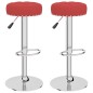 vidaXL Sgabelli da Bar 2 pz Rosso Vino in Tessuto vidaXL Sgabelli da Bar 2 pz Rosso Vino in Tessuto
