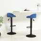 vidaXL Sgabelli da Bar 2 pz Blu in Velluto vidaXL Sgabelli da Bar 2 pz Blu in Velluto