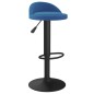 vidaXL Sgabelli da Bar 2 pz Blu in Velluto vidaXL Sgabelli da Bar 2 pz Blu in Velluto