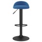 vidaXL Sgabelli da Bar 2 pz Blu in Velluto vidaXL Sgabelli da Bar 2 pz Blu in Velluto