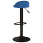 vidaXL Sgabelli da Bar 2 pz Blu in Velluto vidaXL Sgabelli da Bar 2 pz Blu in Velluto