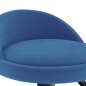 vidaXL Sgabelli da Bar 2 pz Blu in Velluto vidaXL Sgabelli da Bar 2 pz Blu in Velluto
