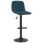 vidaXL Sgabelli da Bar 2 pz Blu in Velluto vidaXL Sgabelli da Bar 2 pz Blu in Velluto