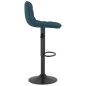 vidaXL Sgabelli da Bar 2 pz Blu in Velluto vidaXL Sgabelli da Bar 2 pz Blu in Velluto