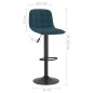 vidaXL Sgabelli da Bar 2 pz Blu in Velluto vidaXL Sgabelli da Bar 2 pz Blu in Velluto