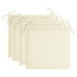 vidaXL Sedie da Giardino Pieghevoli 4pz con Cuscini in Massello Acacia vidaXL Sedie da Giardino Pieghevoli 4pz con Cuscini in Massello Acacia