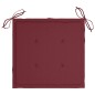 vidaXL Sedie da Giardino Pieghevoli 4pz con Cuscini in Massello Acacia vidaXL Sedie da Giardino Pieghevoli 4pz con Cuscini in Massello Acacia