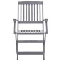 vidaXL Sedie da Giardino Pieghevoli 4pz con Cuscini in Massello Acacia vidaXL Sedie da Giardino Pieghevoli 4pz con Cuscini in Massello Acacia