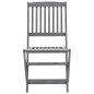 vidaXL Sedie da Giardino Pieghevoli 2pz con Cuscini in Massello Acacia vidaXL Sedie da Giardino Pieghevoli 2pz con Cuscini in Massello Acacia