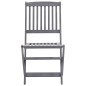 vidaXL Sedie da Giardino Pieghevoli 6pz con Cuscini in Massello Acacia vidaXL Sedie da Giardino Pieghevoli 6pz con Cuscini in Massello Acacia