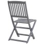 vidaXL Sedie da Giardino Pieghevoli 6pz con Cuscini in Massello Acacia vidaXL Sedie da Giardino Pieghevoli 6pz con Cuscini in Massello Acacia
