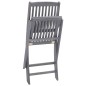 vidaXL Sedie da Giardino Pieghevoli 6pz con Cuscini in Massello Acacia vidaXL Sedie da Giardino Pieghevoli 6pz con Cuscini in Massello Acacia