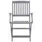 vidaXL Sedie da Giardino Pieghevoli 6pz con Cuscini in Massello Acacia vidaXL Sedie da Giardino Pieghevoli 6pz con Cuscini in Massello Acacia