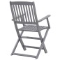 vidaXL Sedie da Giardino Pieghevoli 6pz con Cuscini in Massello Acacia vidaXL Sedie da Giardino Pieghevoli 6pz con Cuscini in Massello Acacia
