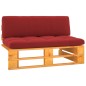 vidaXL Divano Centrale da Giardino Pallet Legno Pino Impregnato Ambra vidaXL Divano Centrale da Giardino Pallet Legno Pino Impregnato Ambra