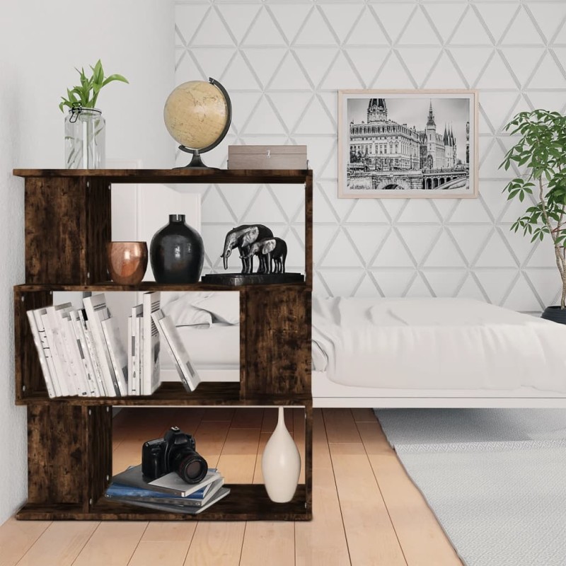 vidaXL Libreria/Divisorio Rovere Fumo 80x24x96 cm in Legno Multistrato vidaXL Libreria/Divisorio Rovere Fumo 80x24x96 cm in Legno Multistrato