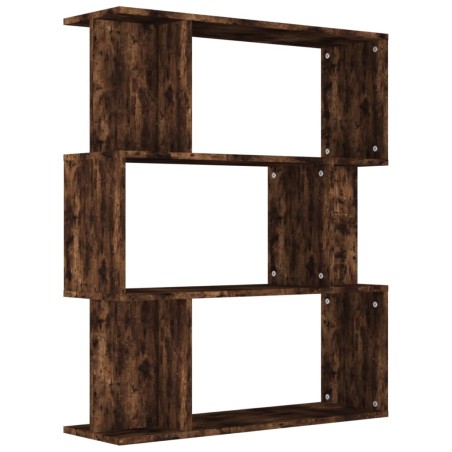 vidaXL Libreria/Divisorio Rovere Fumo 80x24x96 cm in Legno Multistrato