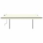 vidaXL Tenda da Sole Retrattile Manuale con Pali 5x3 m Crema vidaXL Tenda da Sole Retrattile Manuale con Pali 5x3 m Crema