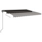 vidaXL Tenda da Sole Retrattile Manuale con Pali 5x3,5 m Antracite vidaXL Tenda da Sole Retrattile Manuale con Pali 5x3,5 m Antracite