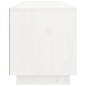Mobile Porta TV Bianco 100x34x40 cm in Legno Massello di Pino