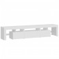 vidaXL Mobile Porta TV con Luci LED Bianco Lucido 200x36,5x40 cm vidaXL Mobile Porta TV con Luci LED Bianco Lucido 200x36,5x40 cm