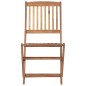 vidaXL Sedie da Giardino Pieghevoli 8 pz con Cuscini Massello Acacia vidaXL Sedie da Giardino Pieghevoli 8 pz con Cuscini Massello Acacia